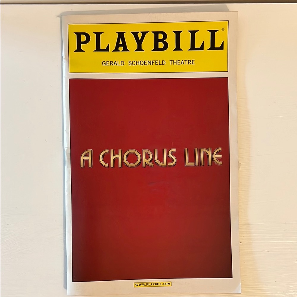 A Chorus Line Playbill